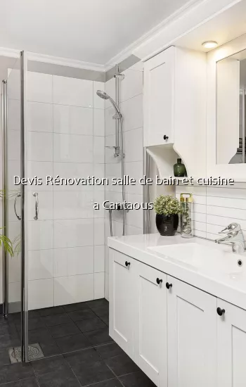 Devis Rénovation salle de bain et cuisine a Cantaous