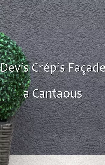 Devis Crépis Façade a Cantaous